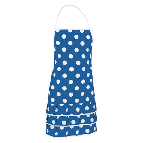 Delantal estampado VALENTO Flamenco Junior Azul Royal/Blanco