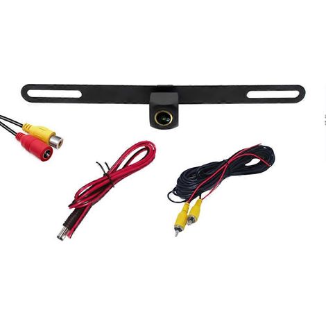 Cámara CCD AHD 1080P para coche, cámara de visión trasera, soporte para matrícula, cámara de marcha atrás universal para coche B305 (1/5)