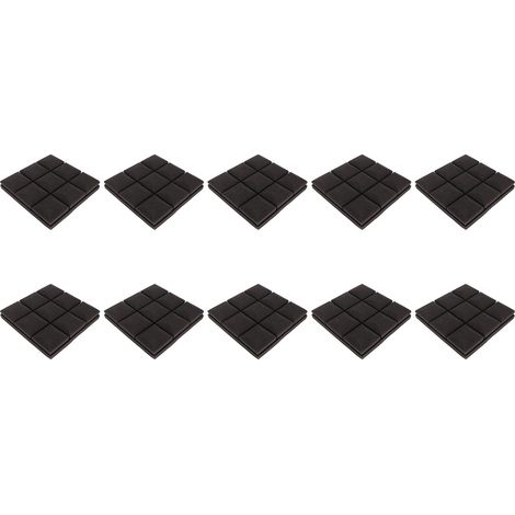 10 Panneaux Acoustiques Mousse Studio Wedges Anti-Bruit Haute Absorption Matériau d'Isolation Sonore 30x30x5cm Polyuréthane (1/5)