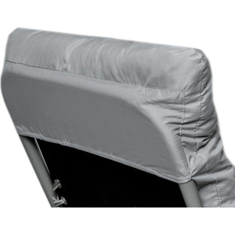 2 coussins pour chaise longue, 170 x 53 x 8 cm, polyester, antidérapant avec sangles, usage intérieur/extérieur (1/5)