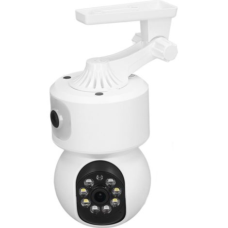 Caméra de surveillance double objectif, moniteur HD sans fil, caméra intérieure intelligente WiFi, alimentation 100-240V (réf. fournisseur : H10-2) norme américaine (1/5)
