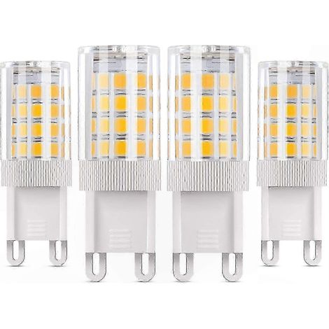 Ampoule LED G9 5 W équivalent à 50 W halogène, lot de 4, blanc chaud 3000 K, angle de diffusion 360°, AC85-220 V (1/5)