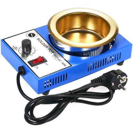 RHG Pot à souder en acier inoxydable, 300W, 100mm, 1200g, bain Compact à température réglable pour le soudage et (1/5)