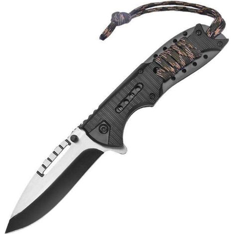 Klappmesser Edelstahl scharf EDC für Camping, Outdoor & Alltag