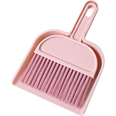 Balayette Et Pelle Mini - En PP - Pour Bureau Clavier Canapé Voiture - Avec Chiffon En Fleece De Corail - Lot De 1 (1/5)