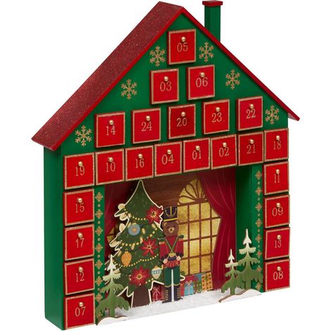 CALEND AVENT BOIS MAISON H40 - Feeric lights & christmas (1/5)