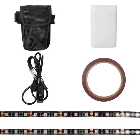 Suitable for M365 electric scooter accessories, long light strip, universal scooter frame, seven color light, night color. (1/4)