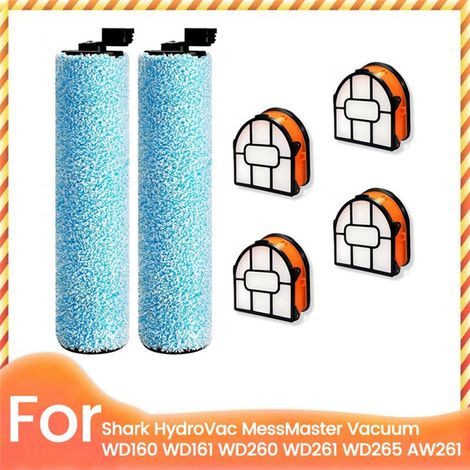 Cepillos giratorios y filtros de repuesto para aspiradoras de líquidos y sólidos compatibles con los modelos WD161, WD261, AW261, WD101, AW302, WD201 (1/2)