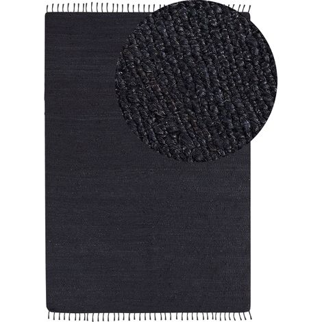 Teppich SINANKOY Schwarz 160 x 230 cm Jute (1/5)