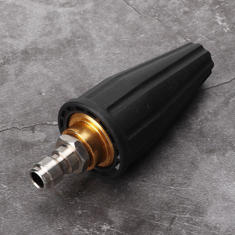 Buse de pulvérisation turbo rotative pour nettoyeur haute pression, raccord rapide 1/4". (1/5)