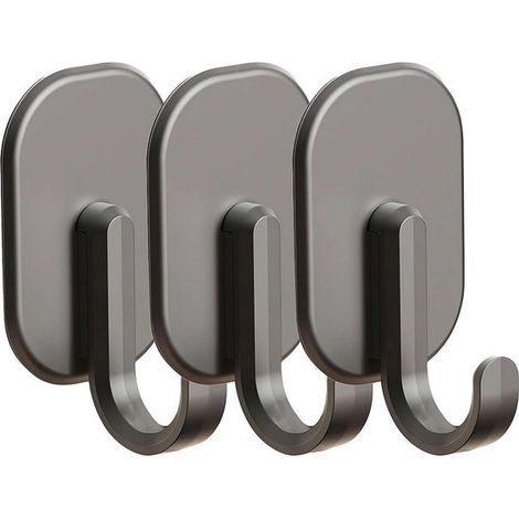Ganci magnetici, capacità 13,6 kg robusti ganci magnetici girevoli per appendere magneti con ganci per frigoriferi, griglie, casseforti neri 6 (1/5)