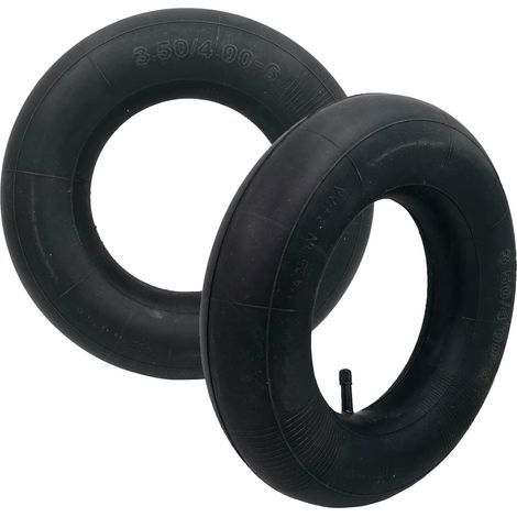 2 PCS 3.50/4.00-6 Tube intérieur du pneu avec tige de soupape droite TR-13 pour camions à main, tondeuses à gazon, remorques de jardin et brouettes (1/5)