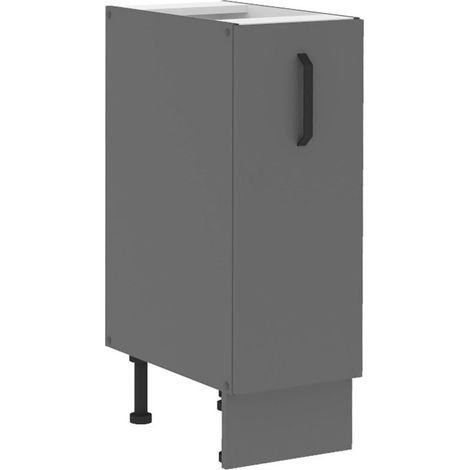 Küche NESSA Unterschrank 30 cm Anthrazit Schrankauszug Küchenzeile Küchenblock (1/5)