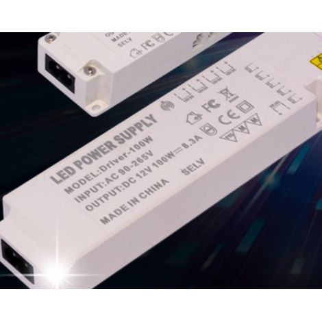 Transformateur 12V-100W, armoire de garde-robe LED alimentation à découpage intelligente 12V (1/2)