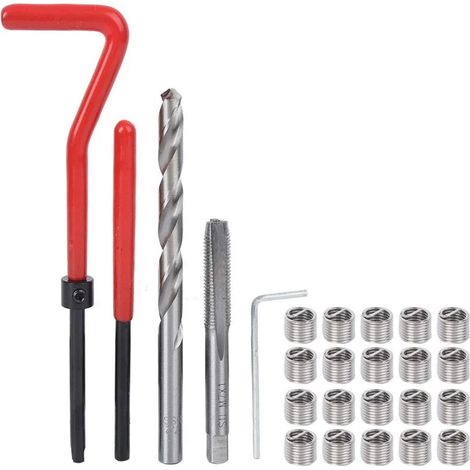 25 Kit de réparation de filetage,M7,acier,boîte plastique,usinage métal (1/5)
