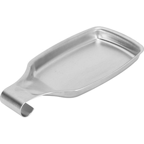 Repose-cuillère en acier inoxydable, spatule, porte-louche, plateau de rangement pour buffet, ustensiles de cuisine (1/5)
