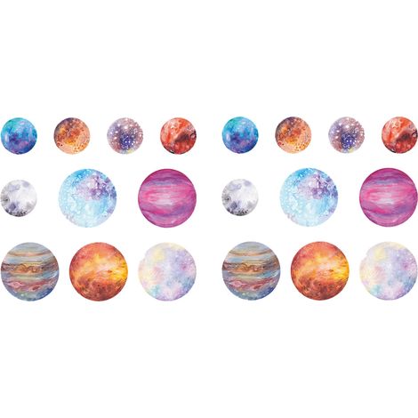 20 autocollants planètes système solaire PET adhésifs univers espace pour téléphone portable ordinateur tablette tasse romantique (1/5)