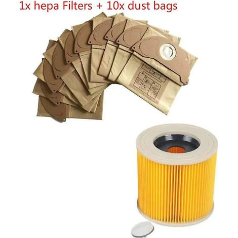 Filiyano-Filtre HEPA pour aspirateur Karcher WD2.250 A2004 A2054, pièces détachées pour aspirateur