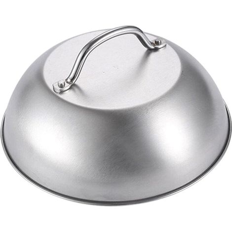 Couvercle de plaque de cuisson en acier inoxydable avec poignée