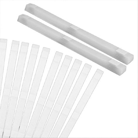 50 bandes adhésives thermocollantes avec support en maille pour la reliure et la réparation de livres. (1/5)