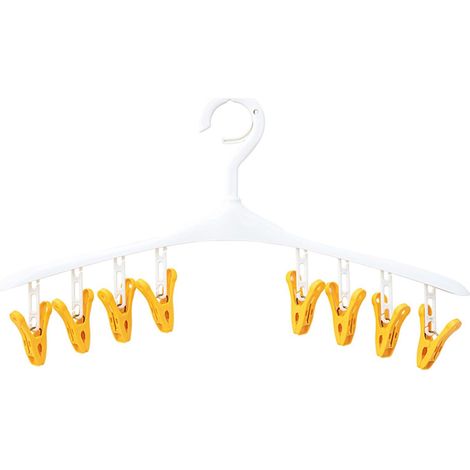 Wäscheständer, winddichter und rutschfester, drehbarer Wäscheständer für Kleidung, Unterwäsche, Hüte, Socken mit kleinem Clip, um Platz zu sparen (1/5)