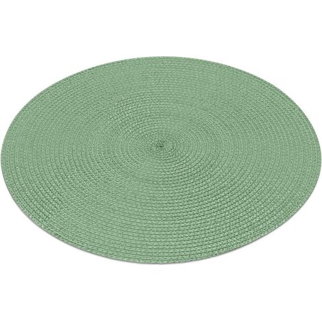Set de Table Uni "Zebulon" 35cm Vert Verveine (1/3)
