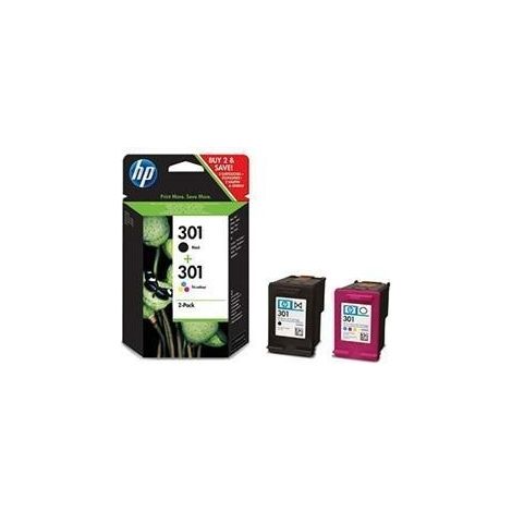 HP Pack de ahorro de 2 cartuchos de tinta original 301 negro/Tri-color