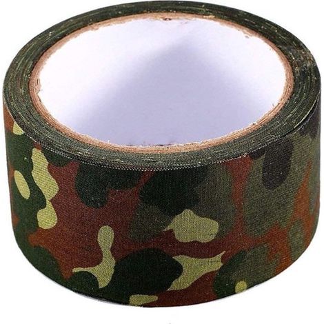Cinta de camuflaje multifuncional impermeable de 10 m x 5 cm, adecuada para acampar y cazar - uso en exteriores - Color 1 (1/4)