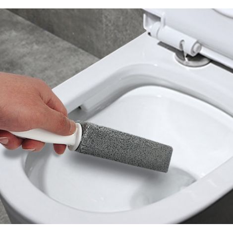 Brosse Toilette Pierre Ponce - Nettoyage Taches Tenaces Et Coins Difficiles - Manche En Plastique Robuste - Lot De 1 (1/4)