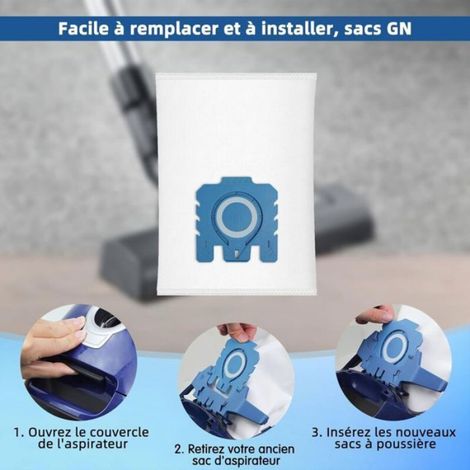 Kit d'aspirateur GN - 10 pièces - Compatible avec Classic C1, C2, C3, S2, S4, S5, S6, S8 - Pièce de rechange Aucuneary (1/5)