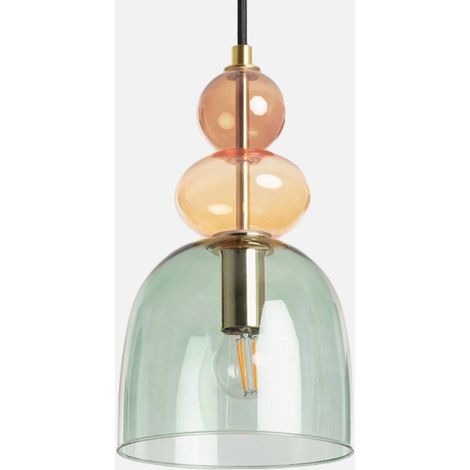 Lampada a sospensione in vetro, Ø15cm
