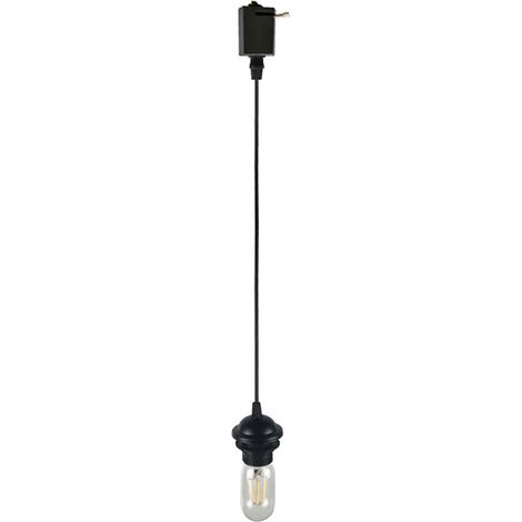 Suspension moderne en fer forgé E27 pour salon, bar ou cantine, 85-265 V, noir (1/5)