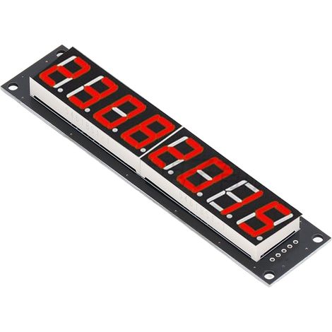 7-Segment-LED-Anzeigemodul 74HC595, 8-stellig, rot, 0,56 Zoll, 5 V, Treiberplatine für Arduino-DIY (1/5)