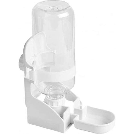 Distributeur automatique d'eau pour petits animaux avec bouteille blanche, nourriture pour petits animaux (1/5)
