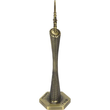 Modèle populaire de la Tour de Canton, travail délicat, petite taille, décoration de bureau vintage (bronze) (1/5)