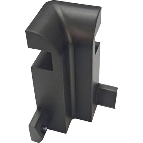 TRADE SHOP - Connettore Per Profilo Angolare Per Strip Led Nero A Luce Indiretta In Alluminio Al-34-l -