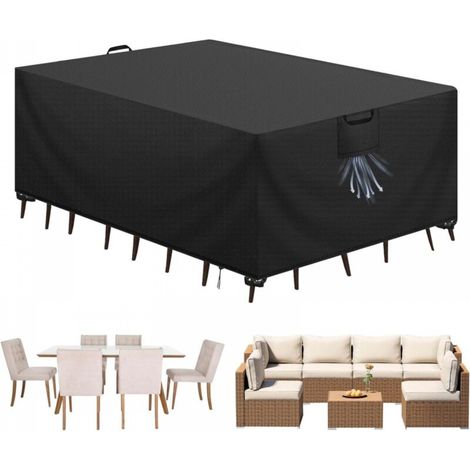 180x120x74cm Housses de Meubles de Jardin,Housse Salon De Jardin Imperméables,Housse Salon de Jardin, Housse de Table Extérieur Bâche Tissu 420D Oxford,Anti-UV (1/5)