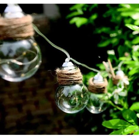 Watt-home Stringa di Luci Solari Swing multicolore 180 cm