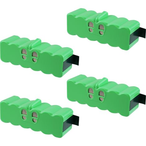 4×6800mAh 14.4V Li-ion Batterie pour iRobot Roomba, Batterie de Remplacement Compatible avec iRobot Roomba 500 600 700 800 Séries, Accessoires Batterie de Rechange pour Robot Aspirateur
