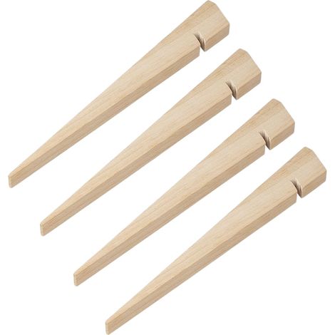 Tent peg 30cm wood 4 pieces in polybag (1/5)