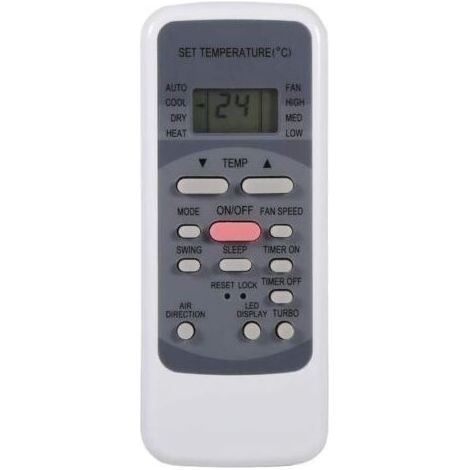 Télécommande de Climatiseur, Télécommande Universelle de climatisation Remplacement pour Midea R51 R51C R51D R51F R51R R51DB