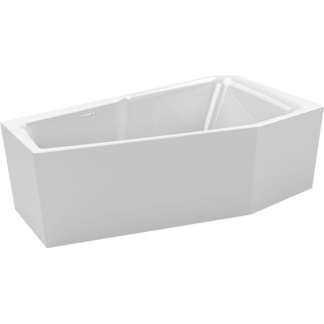 Baignoire d'angle RIHO RETHINK SPACE M Plug&Play 170x90 cm-Blanc-Gauche-Blanc-90 -- (1/5)
