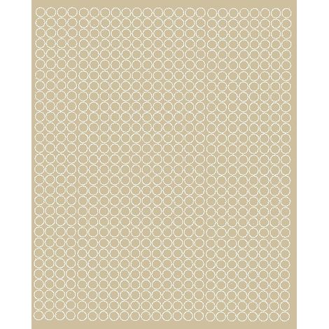 Adesivi circolari da 7 mm, 720 pezzi, beige lucido
