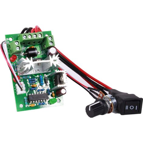 Contrôleur PWM à vitesse réglable pour moteur CC 10 V, 12 V, 24 V et 30 V avec inverseur de marche, 120 W (1/5)