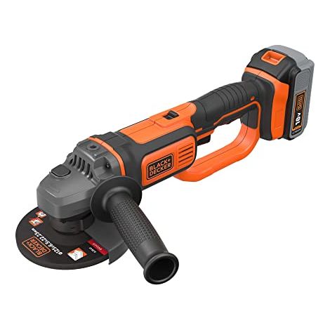Smerigliatrice angolare a batteria Black+Decker BCG720M1-QW 125 MM 18V 4.0 Ah (1/3)
