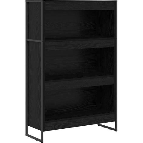 Maison Exclusive - Bücherregal Schwarz Eichen-Optik 80 x 30 x 121