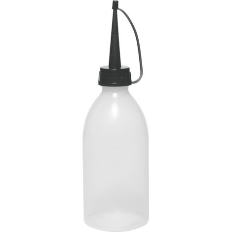 MATO Burette à huile en plastique avec tuyau d'écoulement en plastique, Capacité: 250 ml