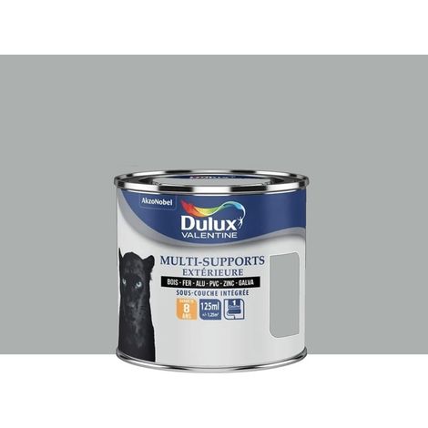 Peinture Dulux Valentine multi-supports extérieure Gris franc 0,125 L (1/3)