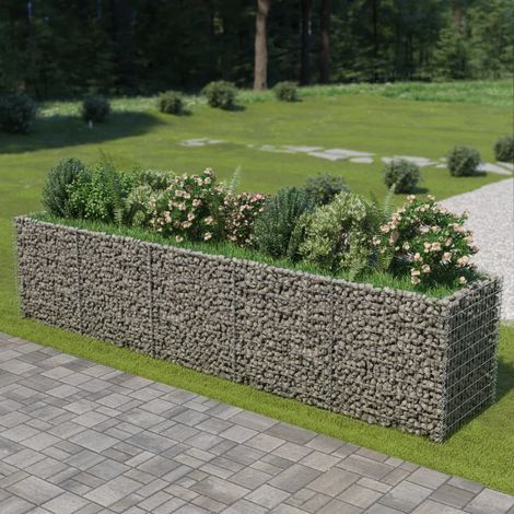 Arriate de gaviones de acero 450x90x100 cm vidaXL (1/5)