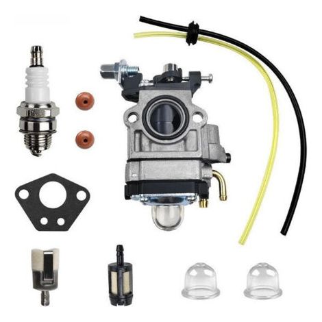Carburateur Débroussailleuse 40-5 43 52CC BC520 CG430 Carbu Kit Carbu avec Joint Tuyau, Bougie et Filtre à Essence